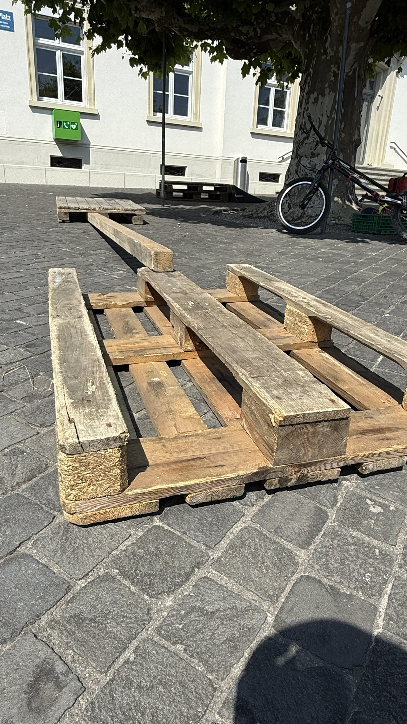 Trialparcours am Schulhaus